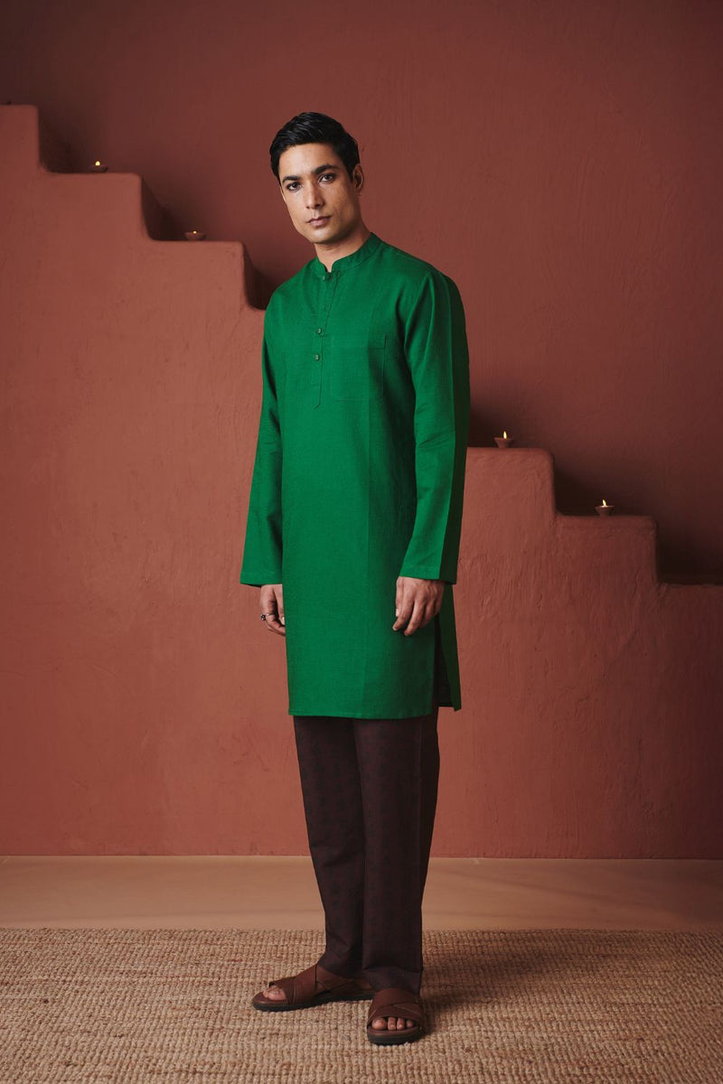 Panna Linen Men's Classic Kurta