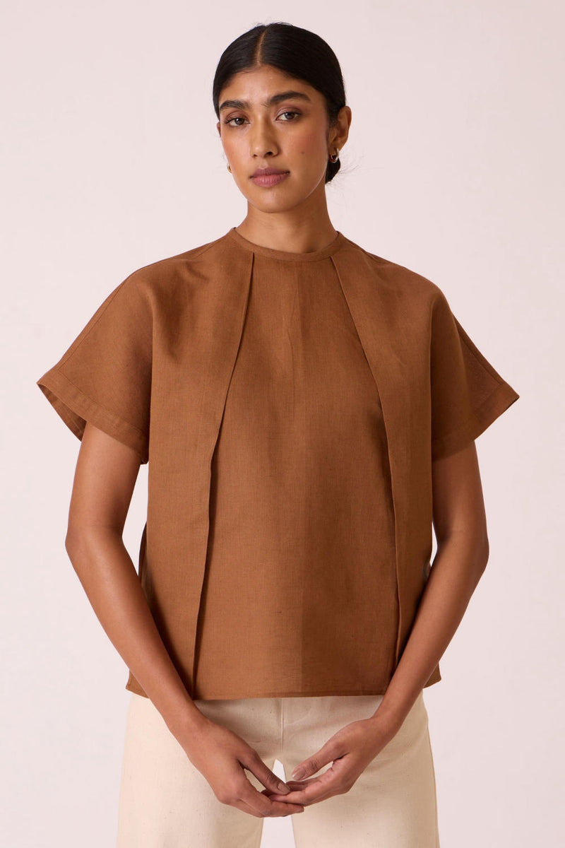 Pam Brown Top cotton by The Summer House for women in Singapore