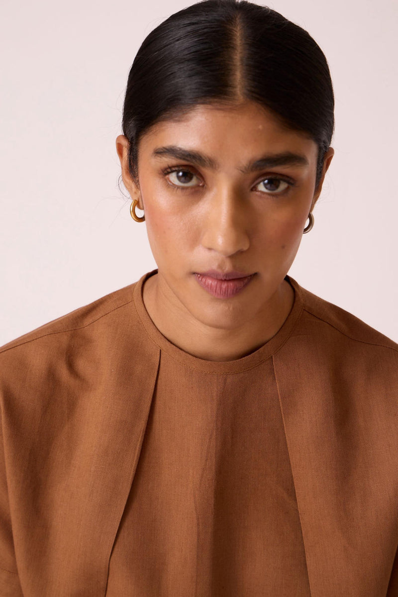 Pam Brown Top cotton by The Summer House for women in Singapore