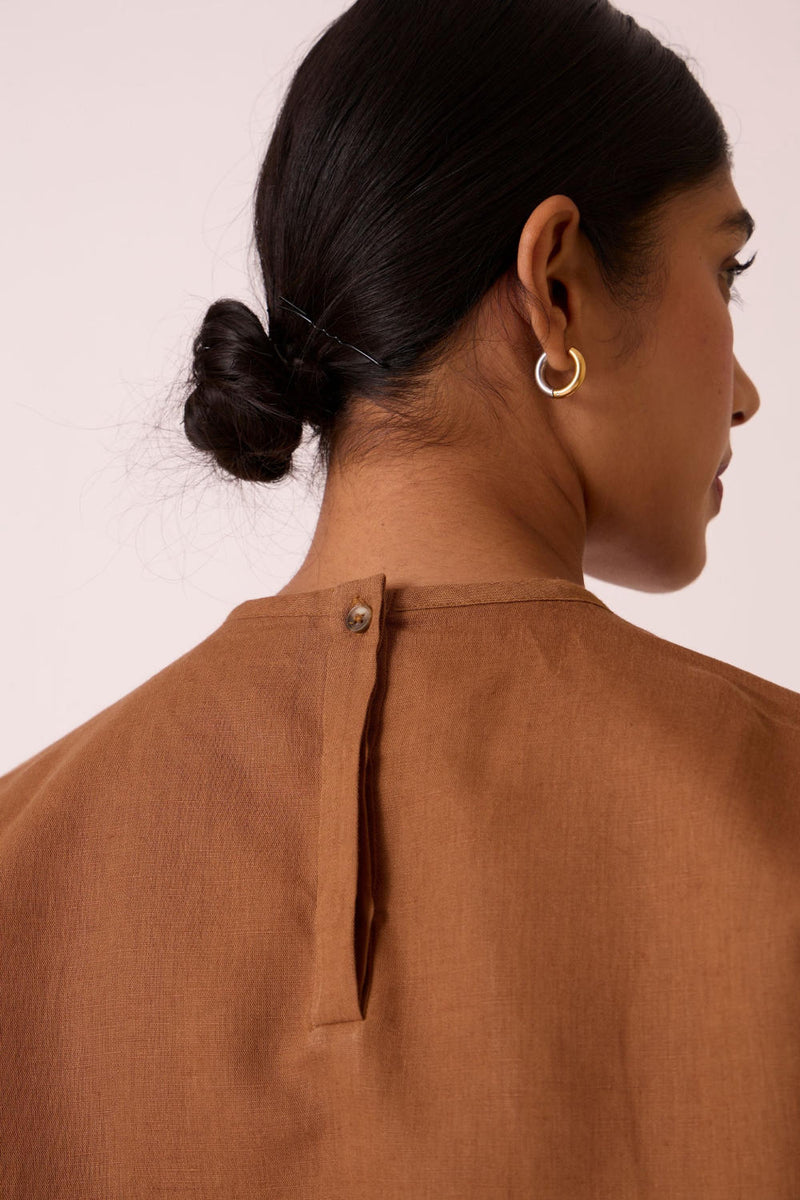 Pam Brown Top cotton by The Summer House for women in Singapore