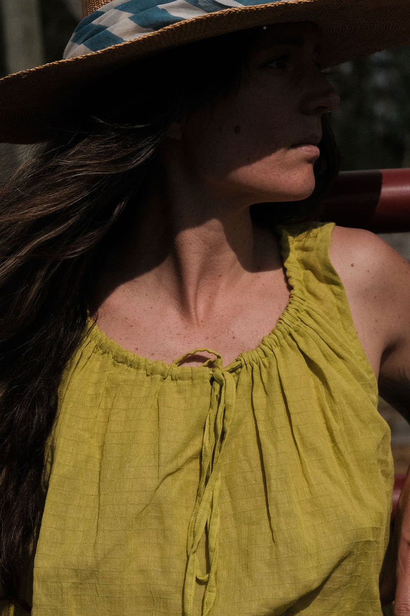 Alice's top - Parrot green by World of Crow in green color for women in Singapore