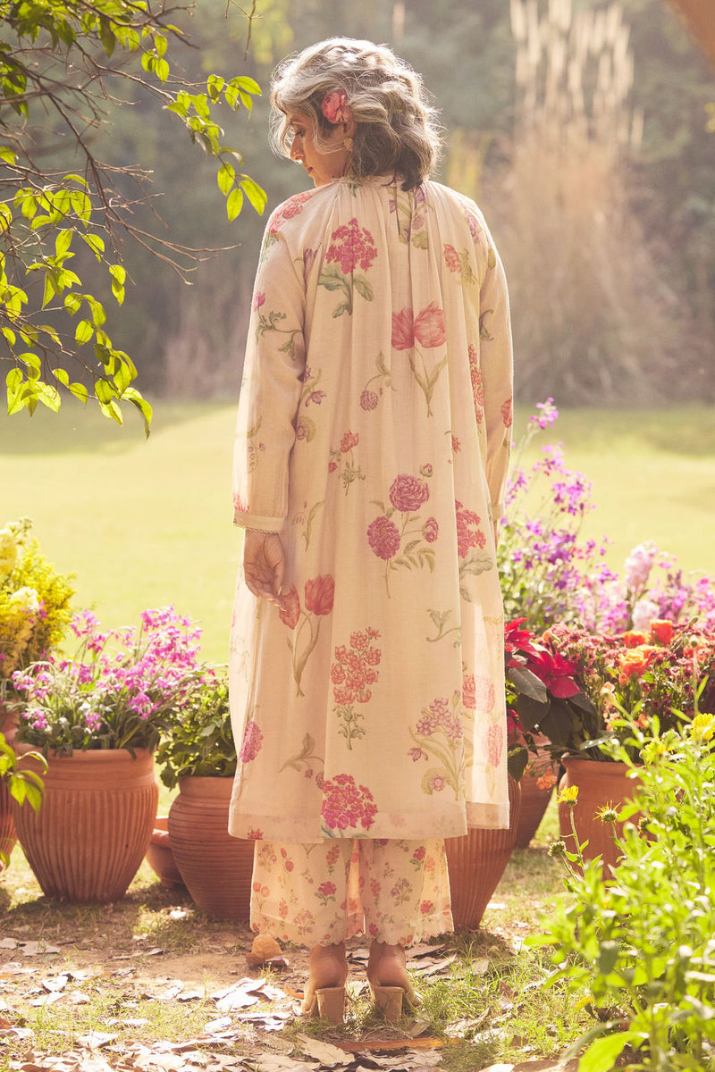 Ursula Kurta Set chanderi by Paulmi & Harsh in pink for women in Singapore