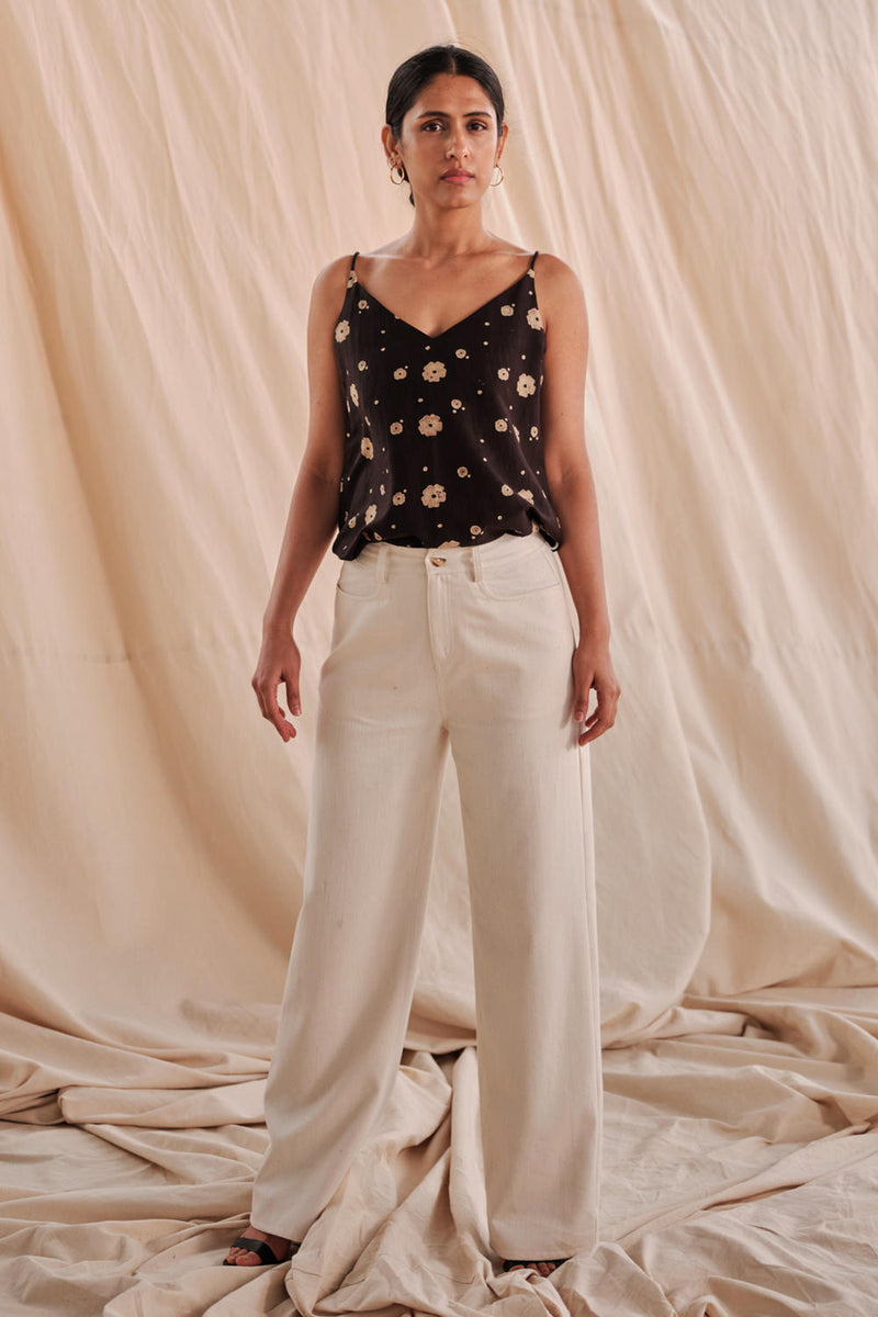 Pavlova Trousers cotton by The Summer House in white color for women in Singapore