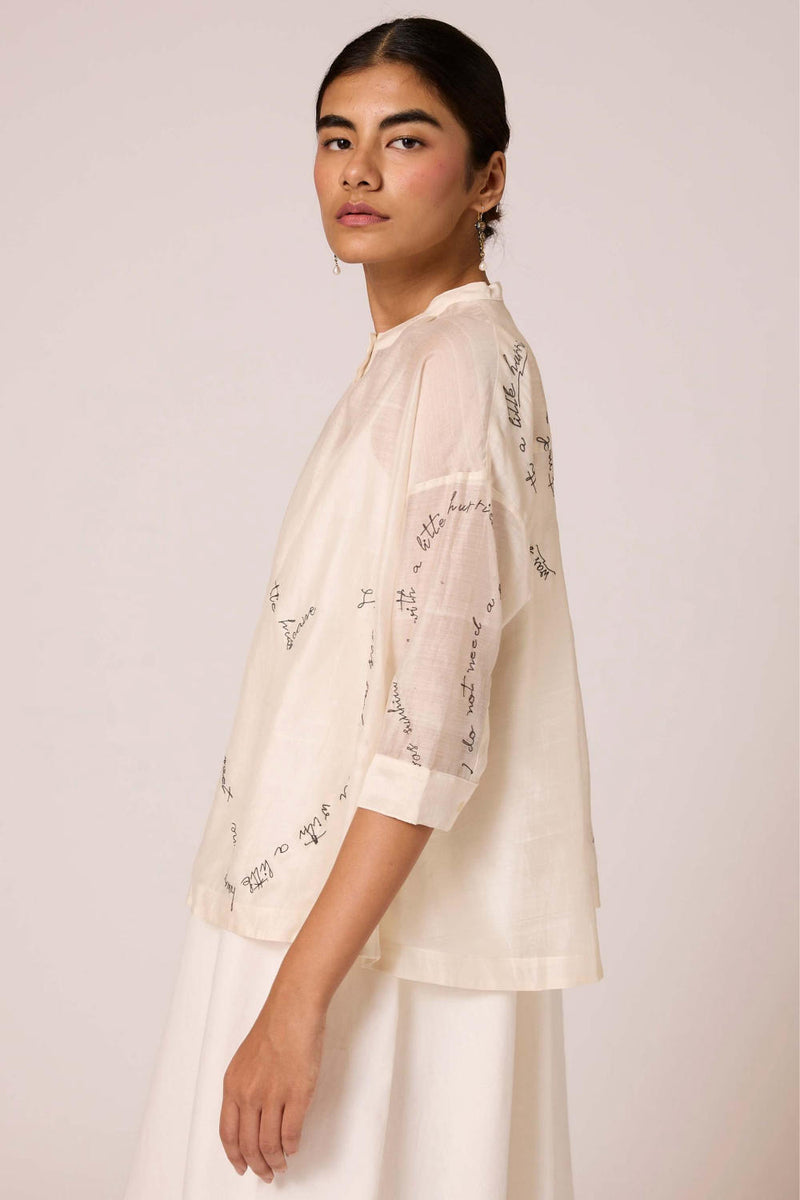 Pele - Top chanderi by The Summer House for women in Singapore