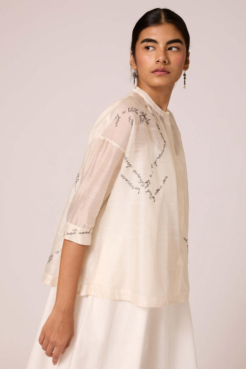 Pele - Top chanderi by The Summer House for women in Singapore