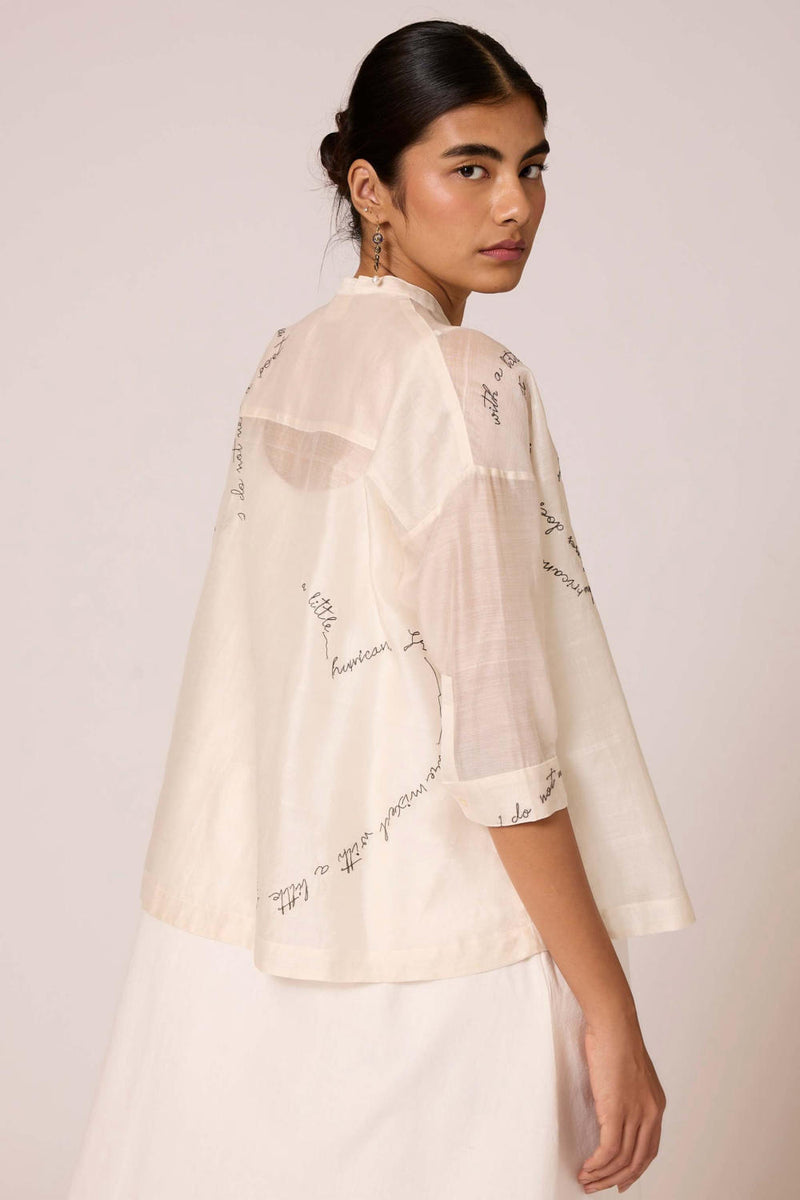 Pele - Top chanderi by The Summer House for women in Singapore