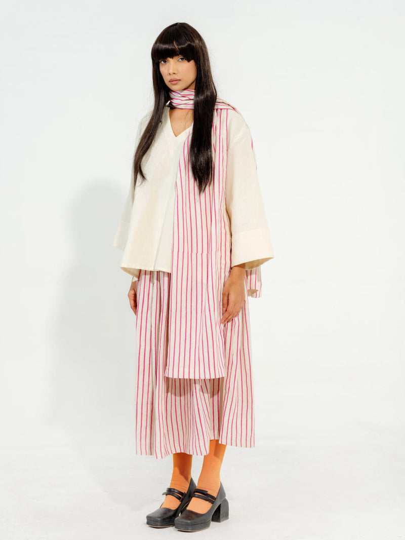Pepper Top cotton matty tops and shirts by Stoique in natural, pink for women in Singapore