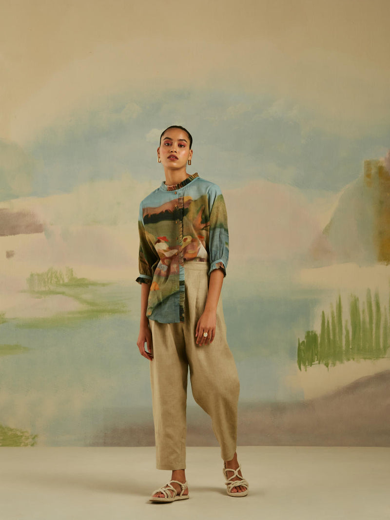 Peru Shirt - Spring linen Top & Tunics by CORD for women in Singapore