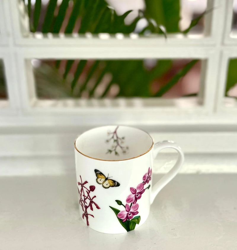 Mug White Orchid