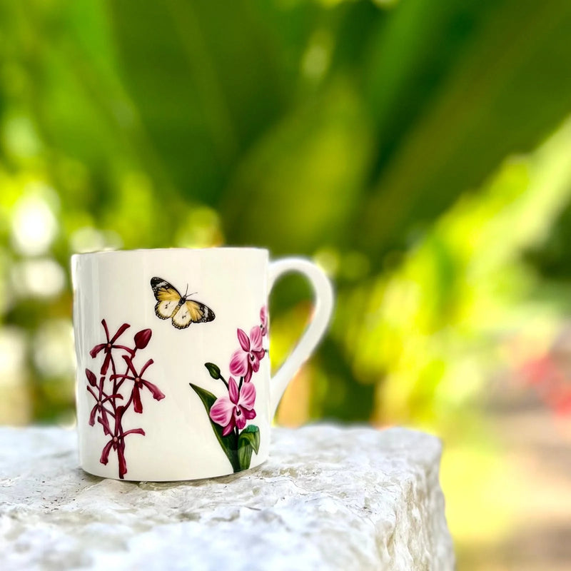 Mug White Orchid
