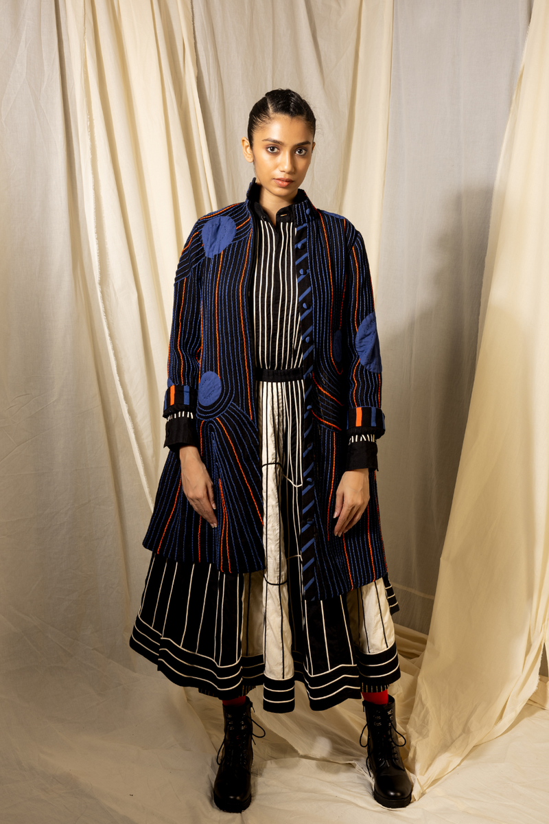 Pipa Coco Jacket cotton by Ka-Sha in black color for women in Singapore