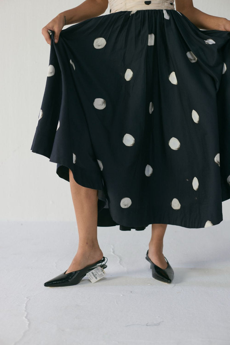 Porto Strapless Dress satin by YAM in black color for women in Singapore