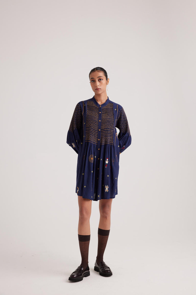 Porto Top-Folk Ink cotton by CORD for women in Singapore