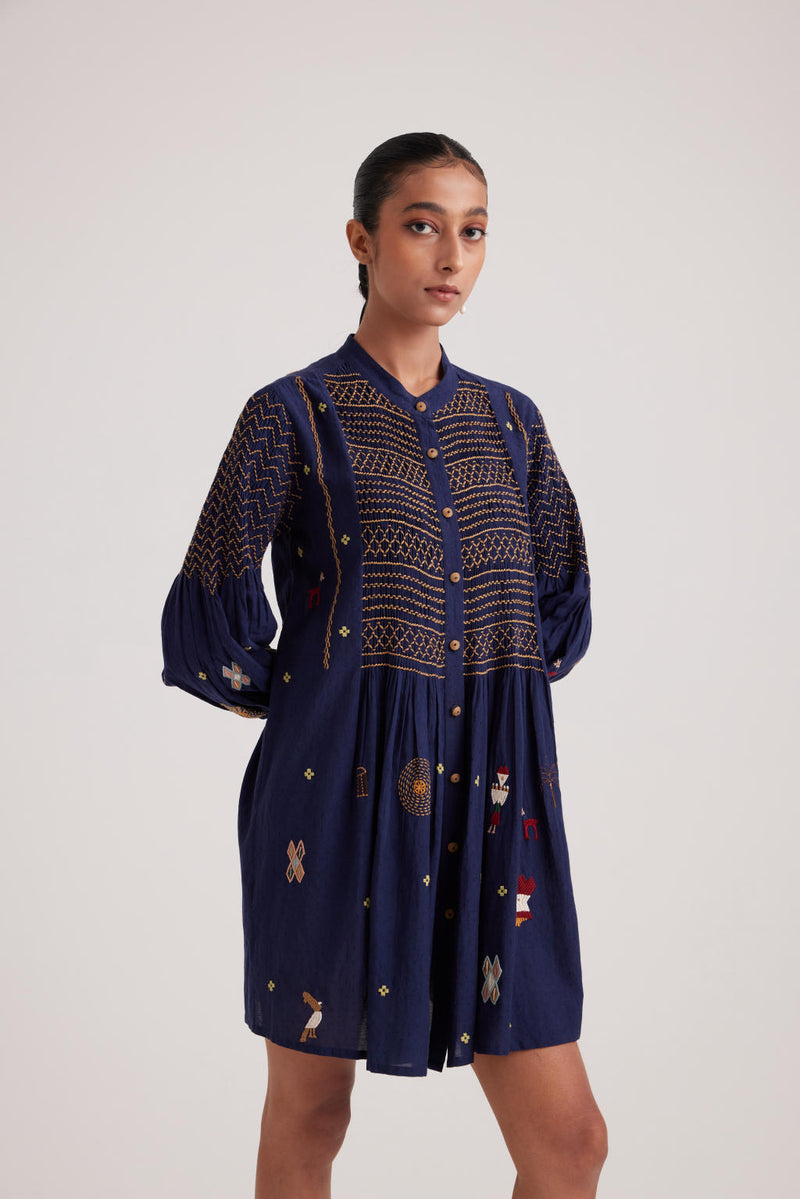Porto Top-Folk Ink cotton by CORD for women in Singapore