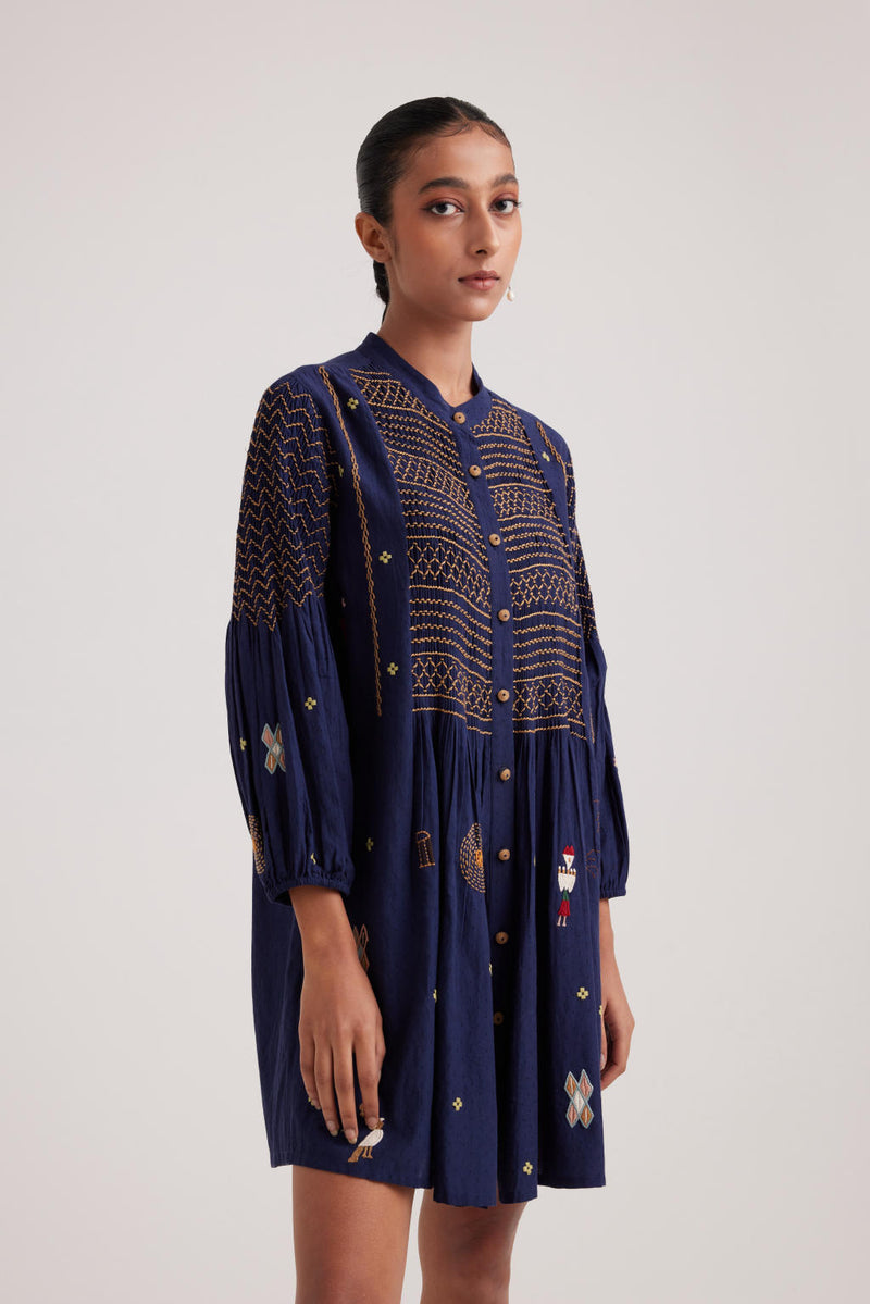 Porto Top-Folk Ink cotton by CORD for women in Singapore