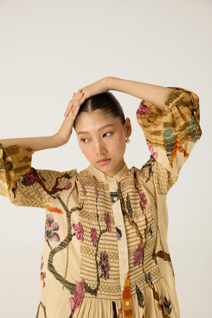 PORTO DRESS-SAFARI cotton by CORD in multi for women in Singapore