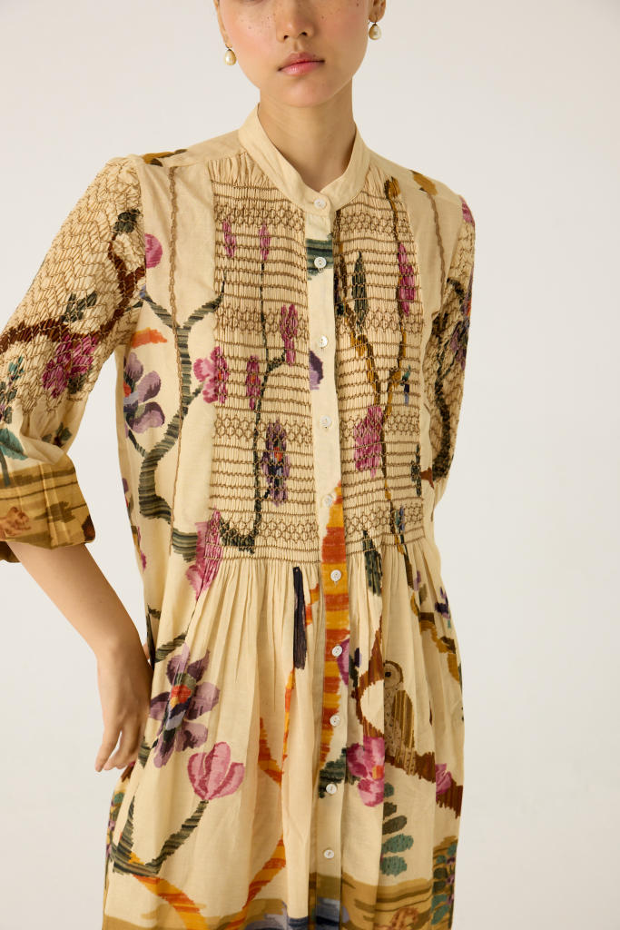 PORTO DRESS-SAFARI cotton by CORD in multi for women in Singapore