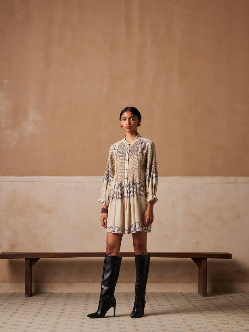 Porto top-Ivory Spiral cotton by CORD for women in Singapore