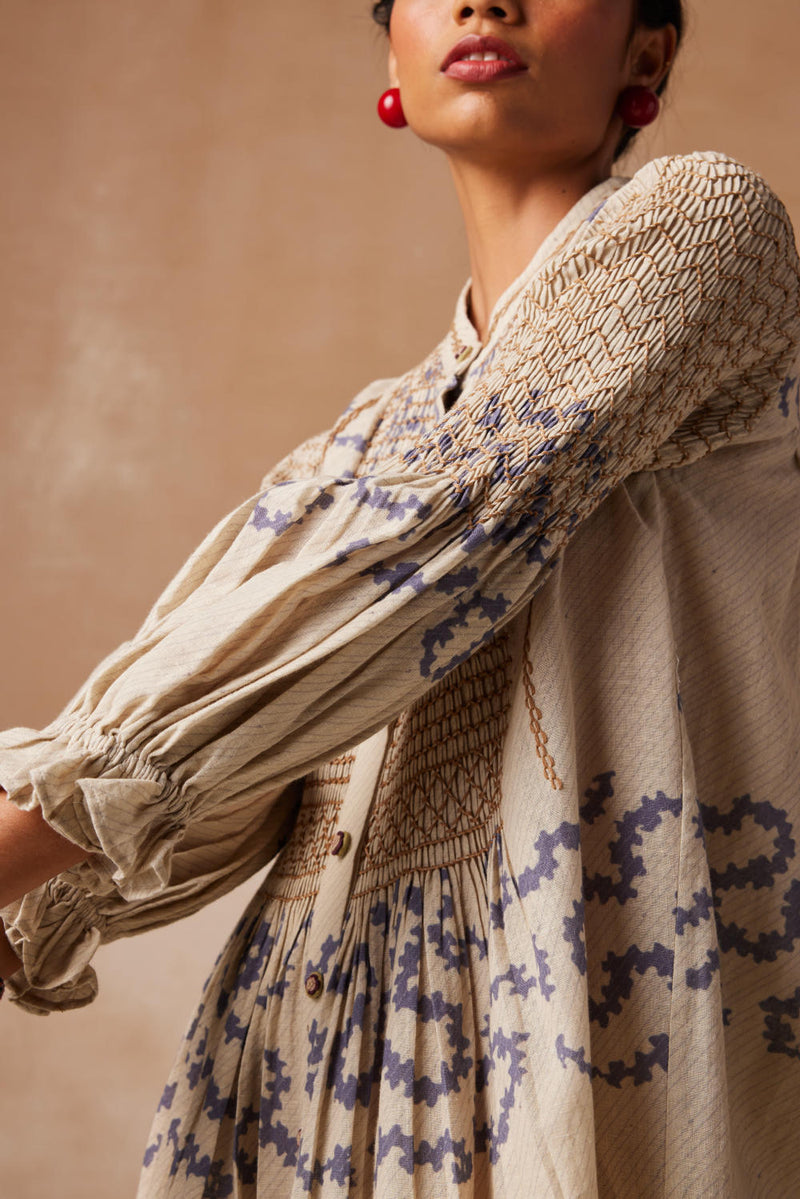 Porto top-Ivory Spiral cotton by CORD for women in Singapore