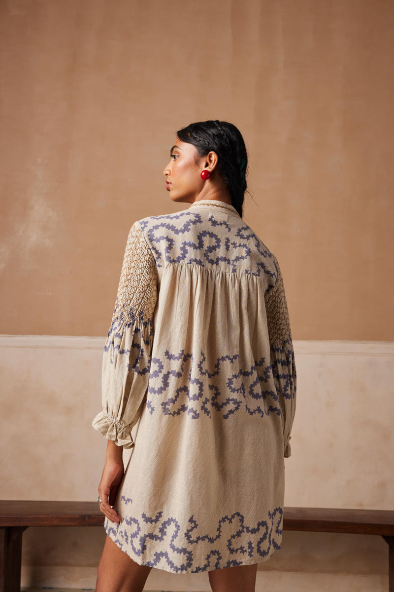 Porto top-Ivory Spiral cotton by CORD for women in Singapore