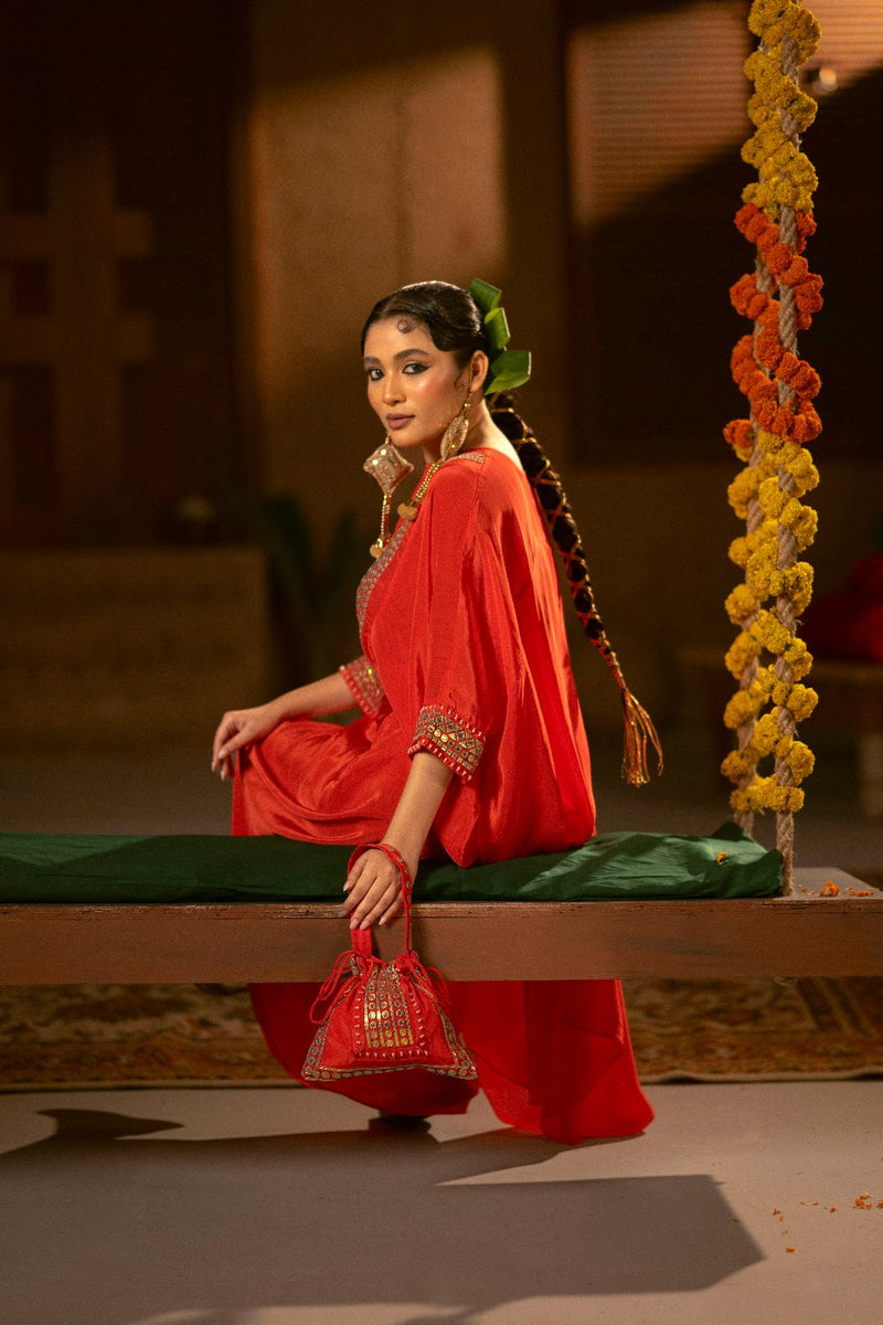 Ramani Red Chamak Potli- Red