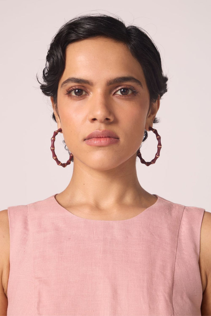 Pyxis Rose Linen Midi Dress linen by The Summer House for women in Singapore