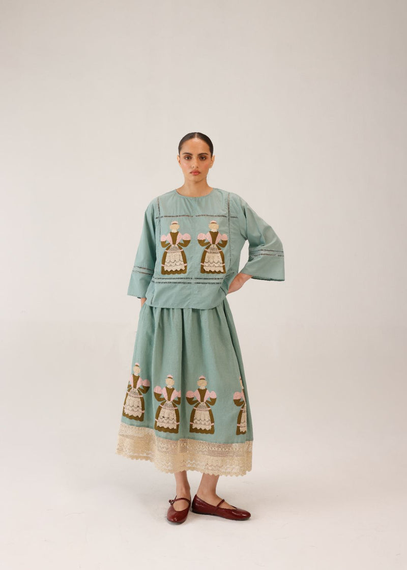 QUAD TOP - DOLL PB APPL by CORD for women in Singapore