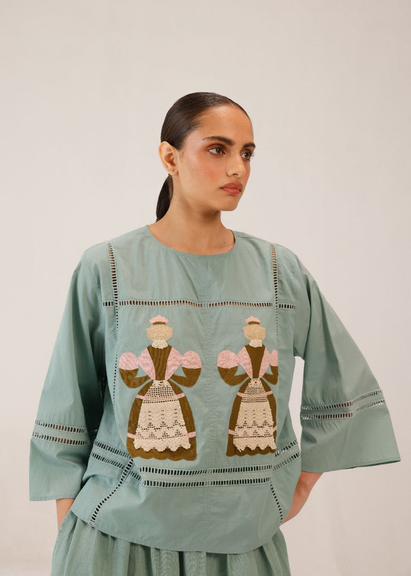 QUAD TOP - DOLL PB APPL by CORD for women in Singapore