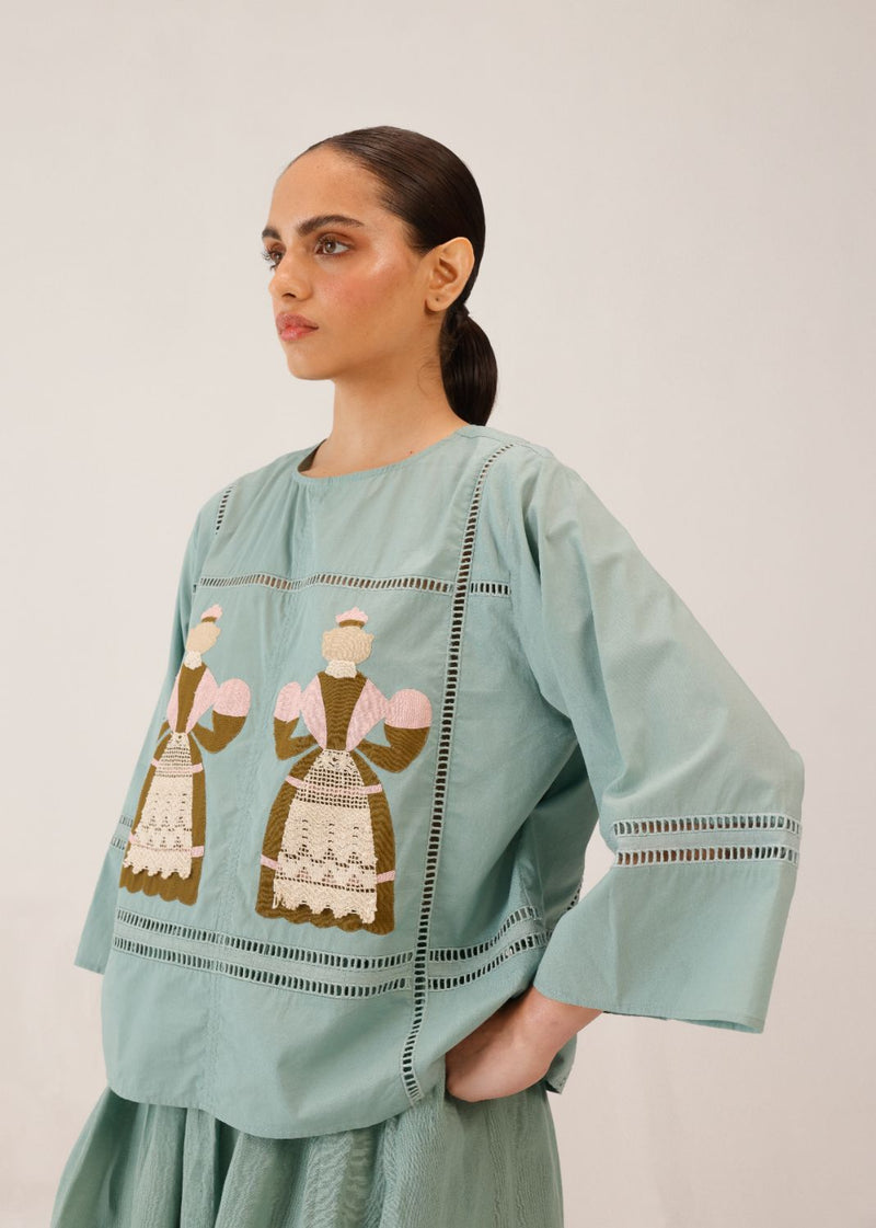 QUAD TOP - DOLL PB APPL by CORD for women in Singapore