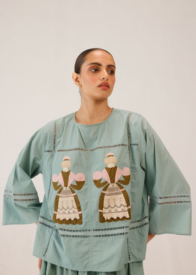 QUAD TOP - DOLL PB APPL by CORD for women in Singapore