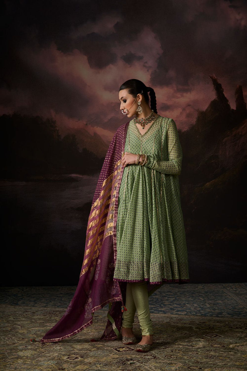 REEM DUPATTA chanderi by SWATTI KAPOOR in purple color for women in Singapore