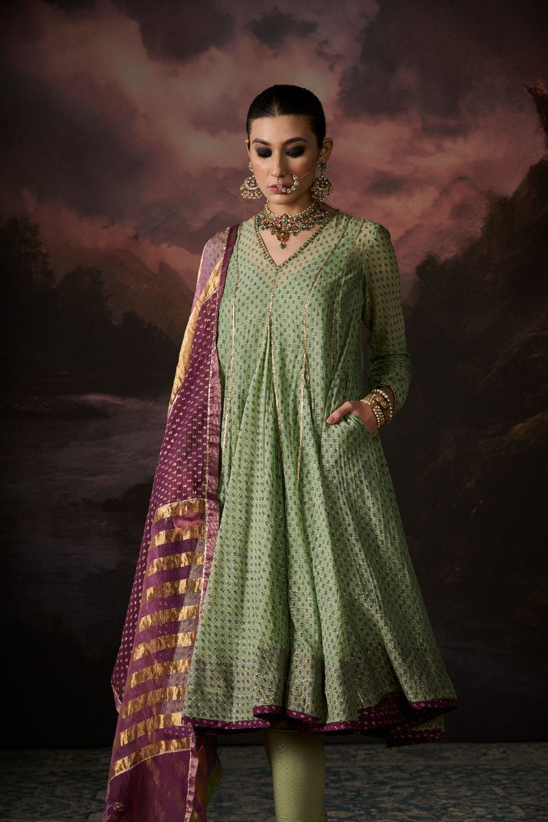 REEM DUPATTA chanderi by SWATTI KAPOOR in purple color for women in Singapore