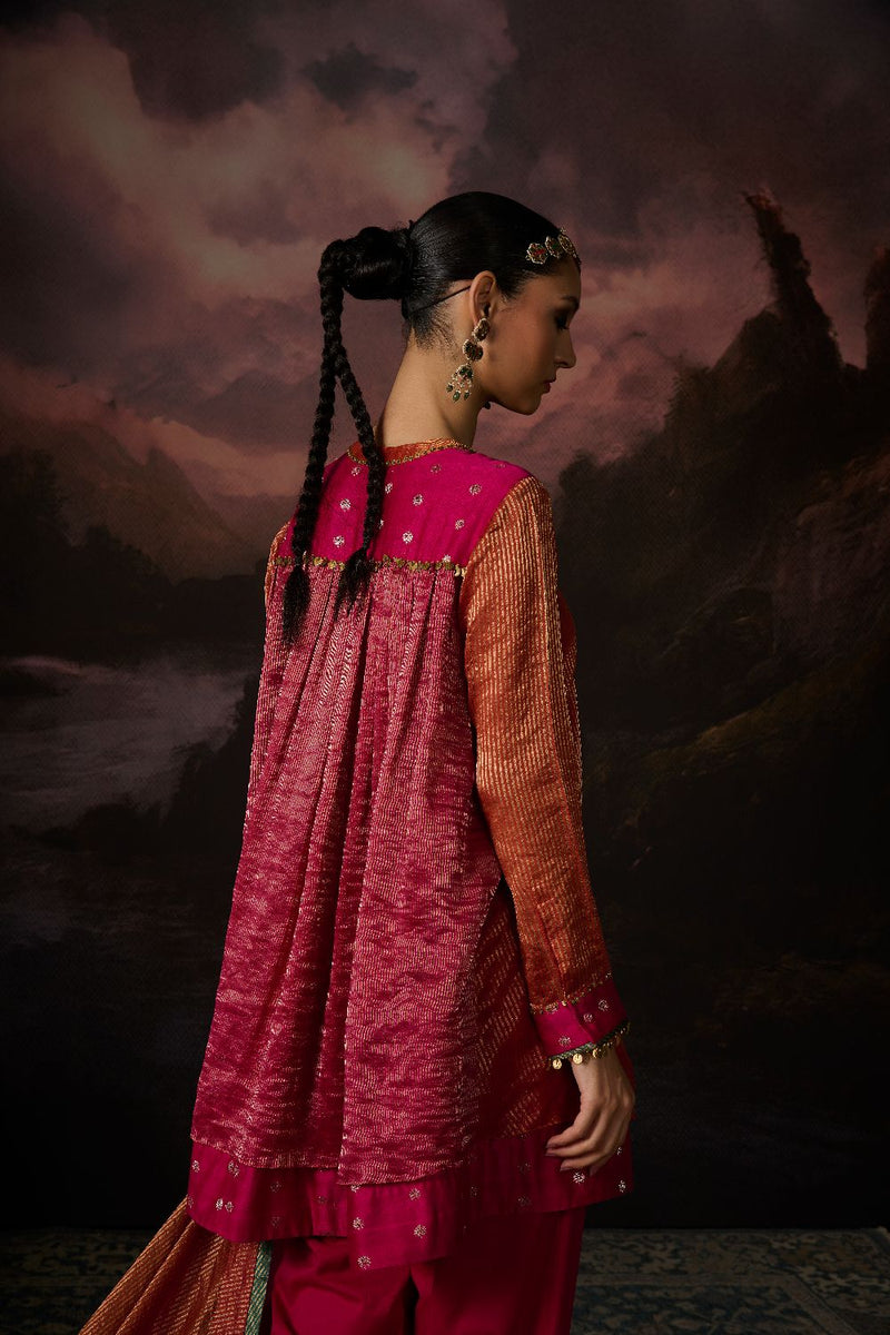 REHANA TUNIC chanderi by SWATTI KAPOOR in multi color for women in Singapore