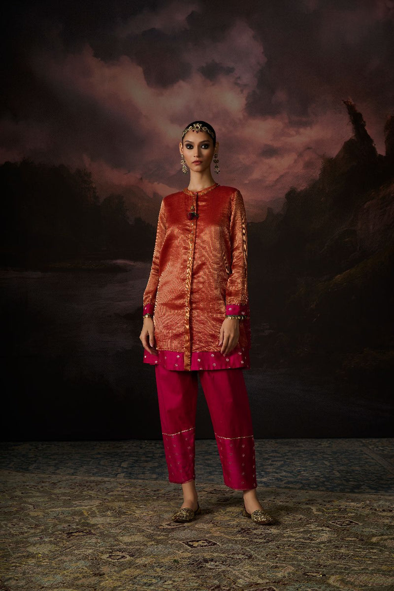 REHANA TUNIC chanderi by SWATTI KAPOOR in multi color for women in Singapore