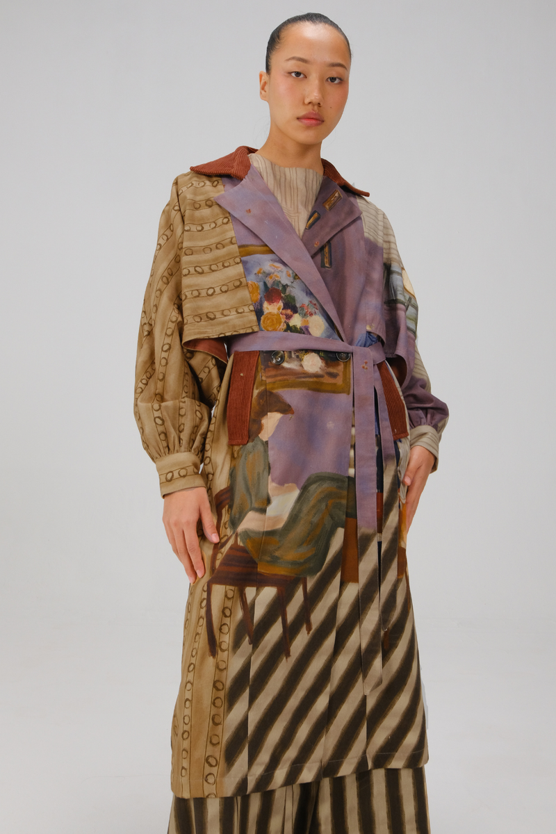 ROME JACKET-Living Room twill by CORD for women in Singapore