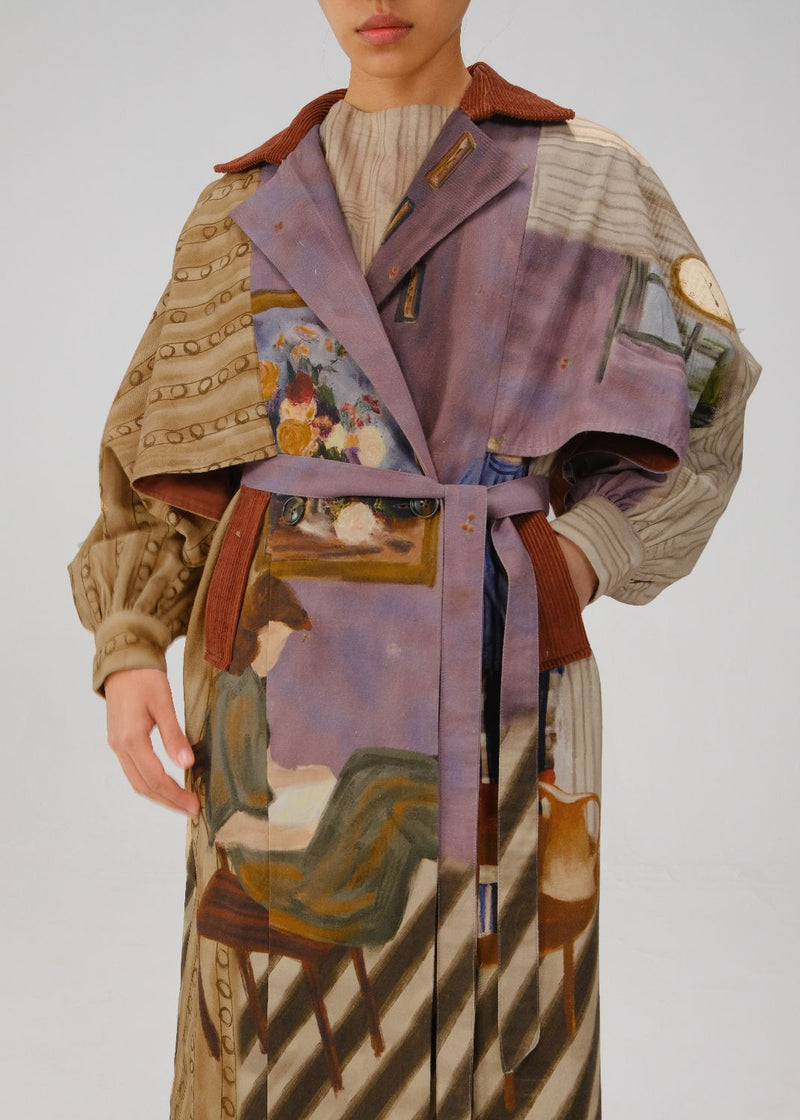 ROME JACKET-Living Room twill by CORD for women in Singapore