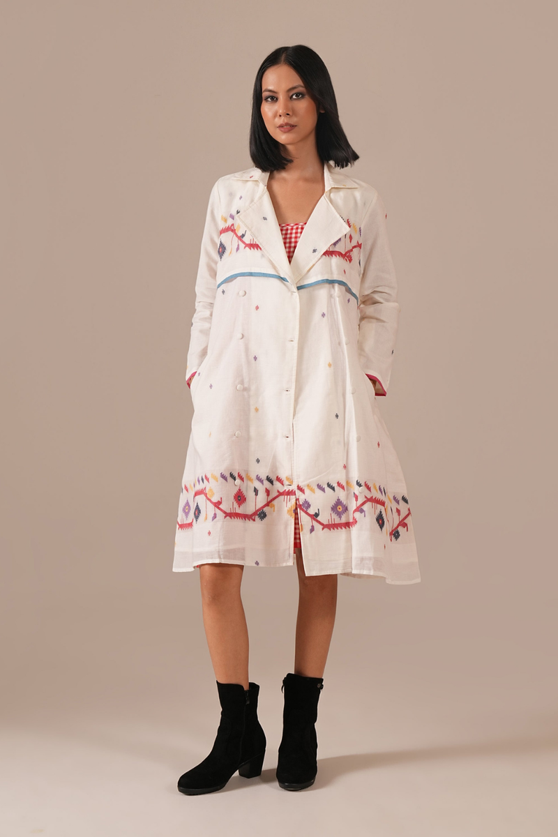 ROSE FLARE SET 100% cotton Buy ROSE FLARE SET from C&W | Co-Ord Sets for Women by Indigo Dreams in red color for women in Singapore