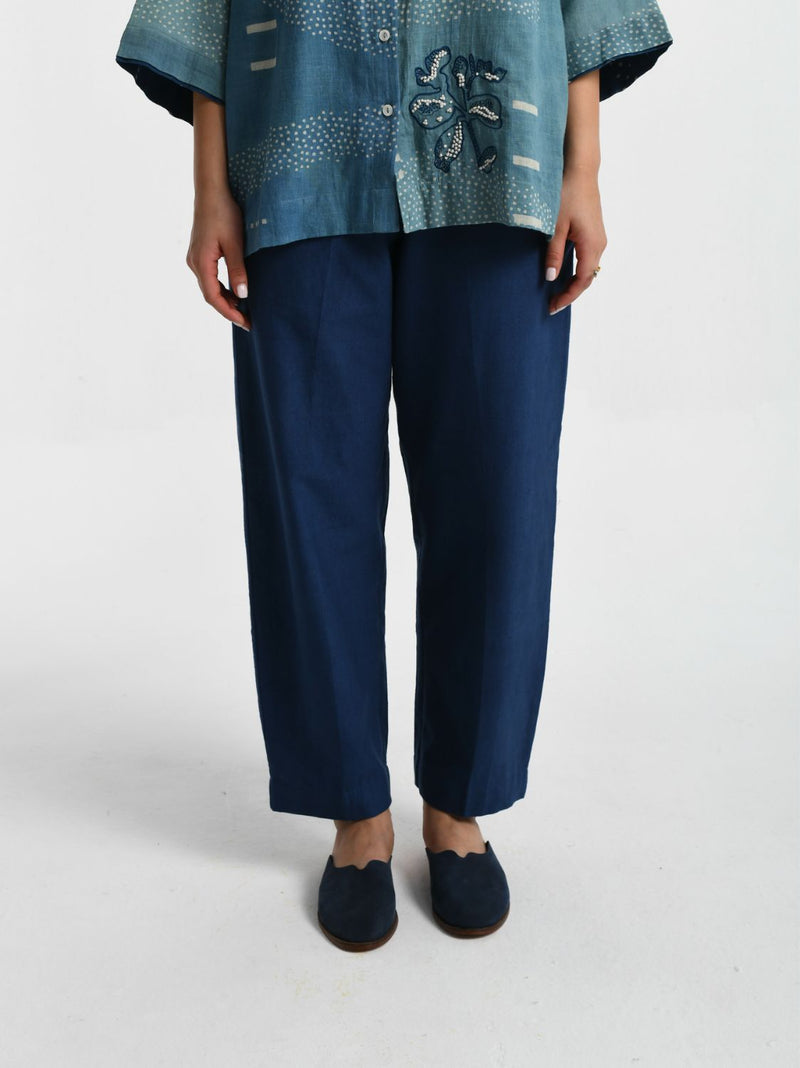 Indigo Barrel Pant