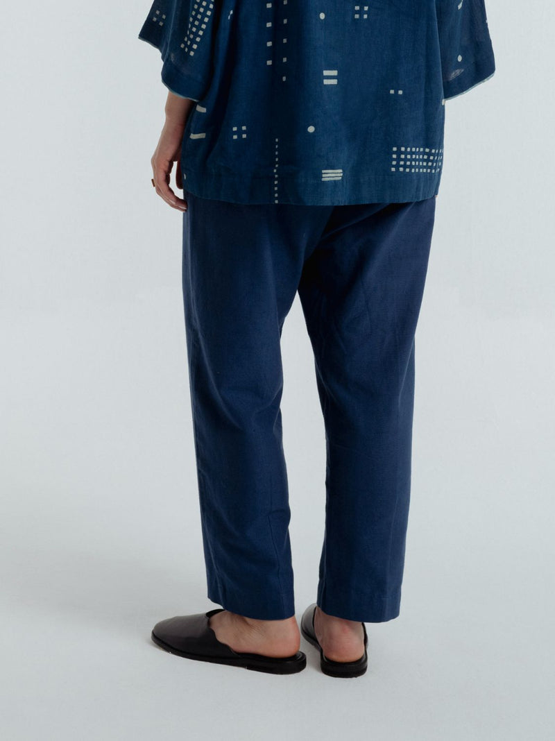 Indigo Barrel Pant