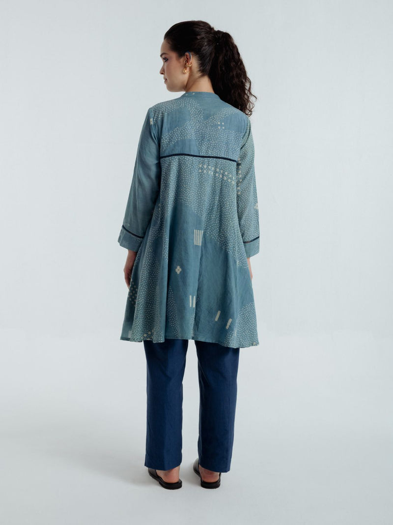 Indigo Sky Flare Co-Ord Set