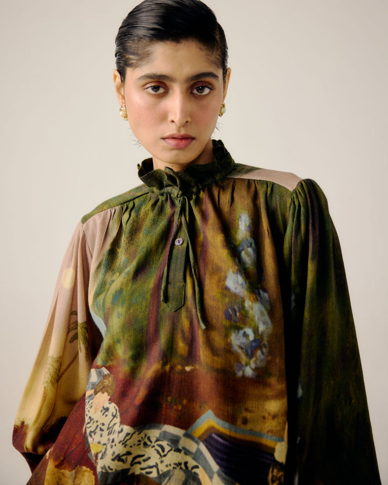 SHIRT DRESS-Lakeside satin by CORD for women in Singapore