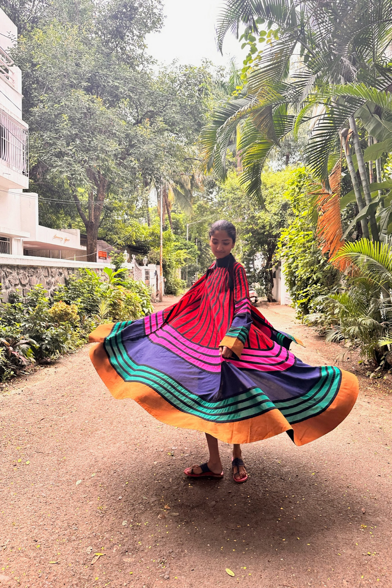 Rangoli Jacket cotton by Ka-Sha in multi color for women in Singapore