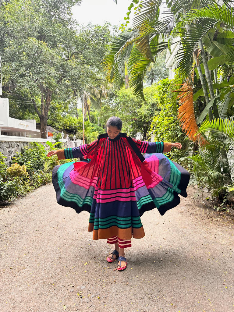 Rangoli Jacket cotton by Ka-Sha in multi color for women in Singapore
