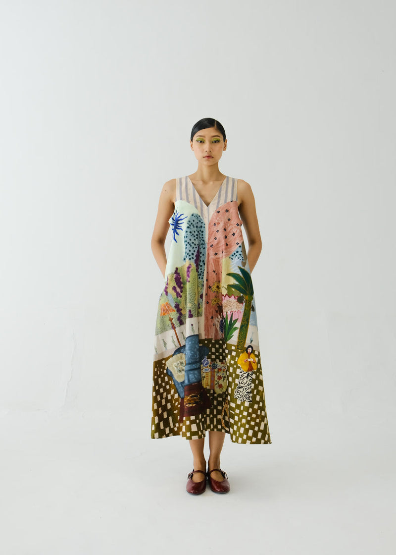 Ravine Dress-Alice satin by CORD for women in Singapore
