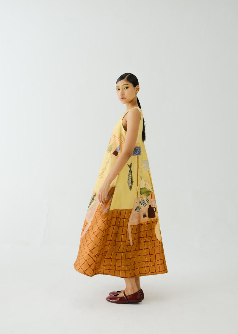 Ravine Dress-Fisherman satin by CORD for women in Singapore