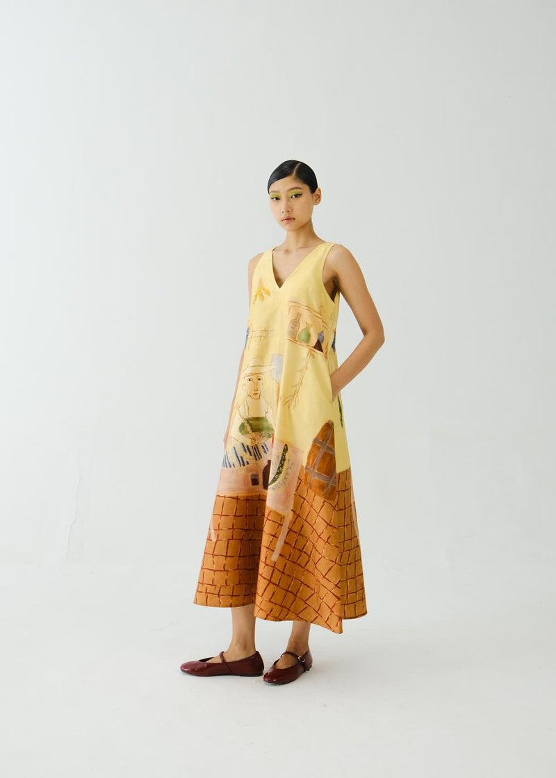 Ravine Dress-Fisherman satin by CORD for women in Singapore