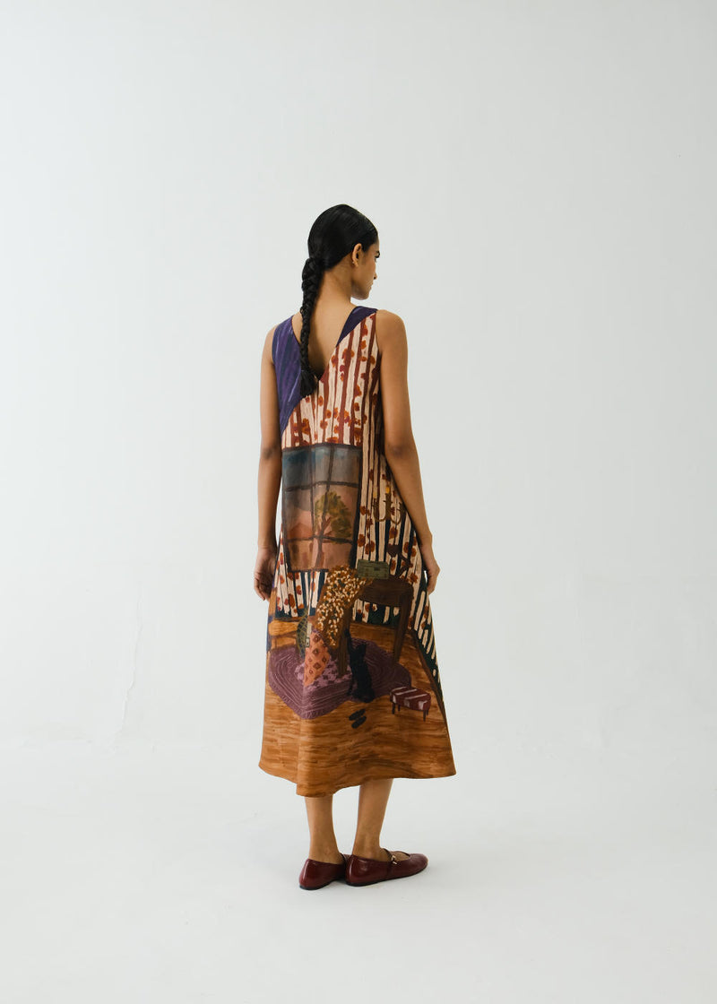 Ravine Dress-Home alone satin by CORD for women in Singapore