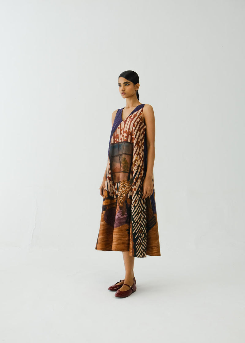 Ravine Dress-Home alone satin by CORD for women in Singapore