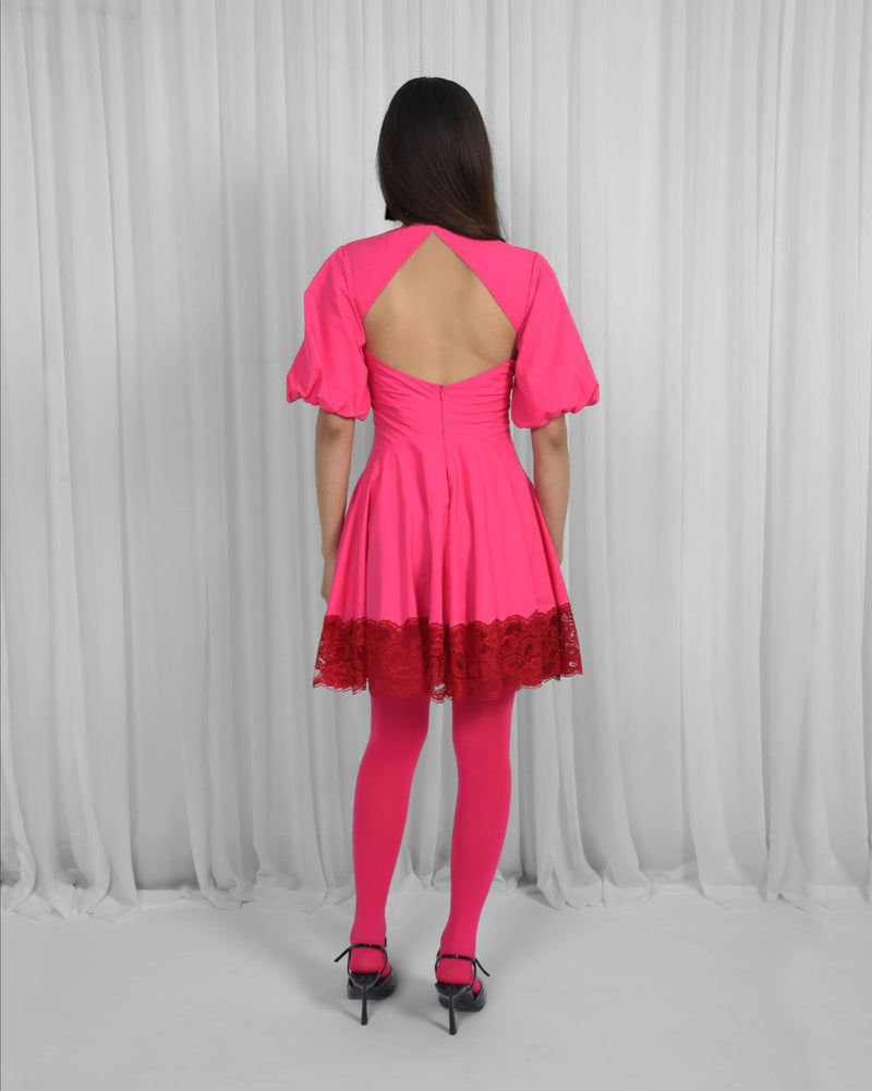 Remi Dress-Red & Pink 100% cotton Buy Remi Dress-Red & Pink from C&W | Dresses for Women by Leh Studios in multi color for women in Singapore