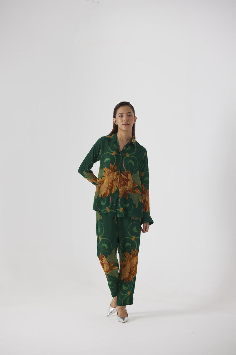 RHODE CO-ORD SET by Yam in green color for women in Singapore